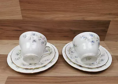 Buy 2 X Duchess Tranquillity  Bone China Floral Tea Trios - Cups, Saucers & Plates • 13.99£
