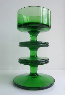Buy Wedgwood Glass Green 2-disc Sheringham Candlestick • 25£