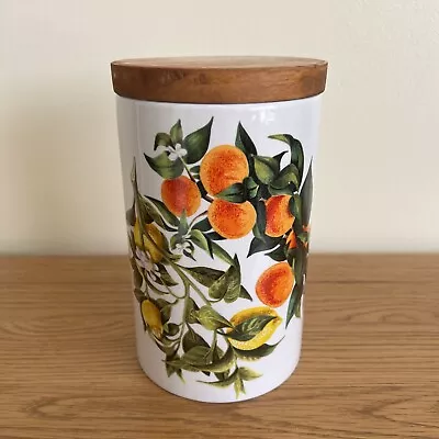 Buy Vintage Portmeirion Oranges And Lemons Large Lidded Storage Cannister • 18£