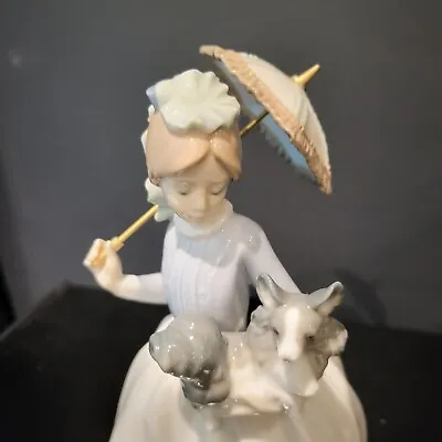 Buy Lladro My Friends Lady With Dog And Parosol • 85£
