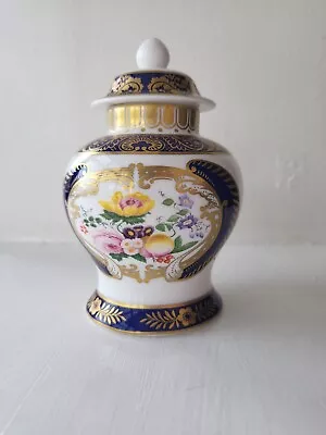 Buy Small Fine Bone China Gold Gilt Spode Lidded Temple/Ginger Jar - F1954 • 20£