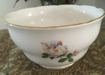 Buy A Small 3” H & 4.5” D Bone China Bowl In Rose Pattern By Royal Adderley#29 • 3.38£