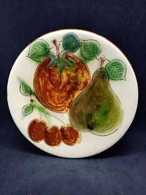 Buy VTG Puigdemont Spain Ceramic Art Pottery Fruit Plate 21 Cm Hand Painted Spanish. • 15£