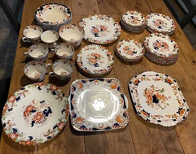 Buy 40 Pc's Antique And Vintage China In The Same Colour Ways. Myott, Hughes, Other. • 30£