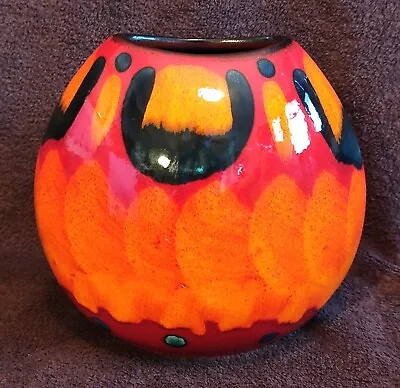 Buy Poole Pottery Volcano Purse Vase 20cm Living Glaze NEW Boxed • 89£