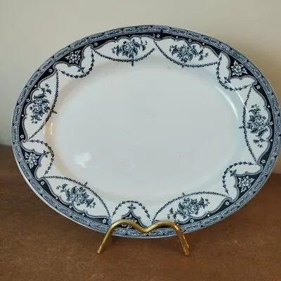 Buy Antique, Victorian Staffordshire 'Diadem' Serving Platter, 22.5 X 28cm • 9.95£
