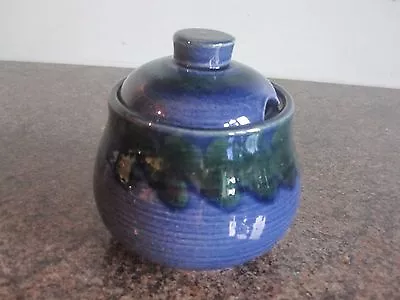 Buy Studio Pottery - Betws-y-coed Pottery - Preserve Pot - Blue • 16.99£