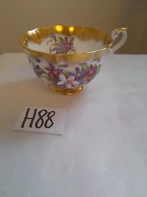 Buy Royal Albert Fine Bone China Gold Crest Series Violets Flowers  Cabinet Tea Cup • 14.99£