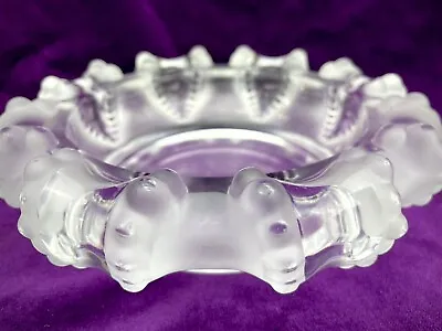 Buy Signed Lalique France Cannes Octopus Cigar Ashtray Bowl Art Glass Crystal • 166.49£