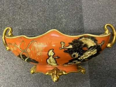 Buy Antique Carlton Ware Chinese Figure And Dragon Gondola Bowl ( Damaged) • 59.99£