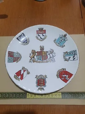 Buy Crested Ware, Goss China, Large Plate, Her Majesty The Queen (G3D14) • 20£