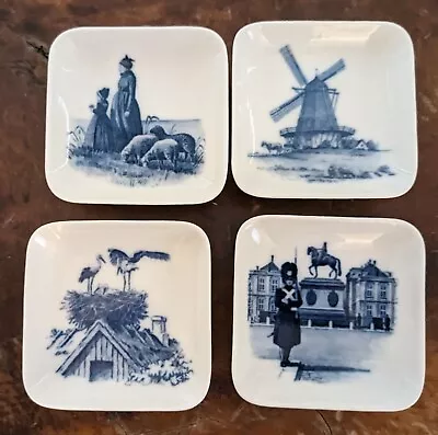 Buy Royal Copenhagen Denmark Small Plates Set Of 4 • 16.96£