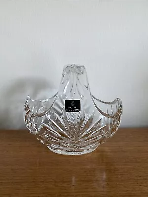 Buy Royal Doulton Glass Lead Crystal Glass Sweet Basket Bowl • 6£