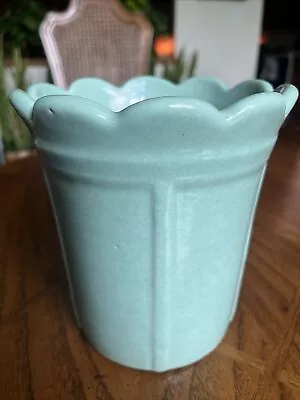 Buy RARE Antique Zanesville Arts & Crafts Mission Style Pottery Scalloped Vase 318 • 118.59£