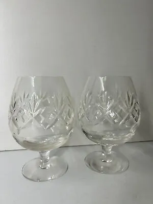 Buy Pair Of Royal Doulton Clear Crystal  Georgian  Brandy Glasses  • 32.99£
