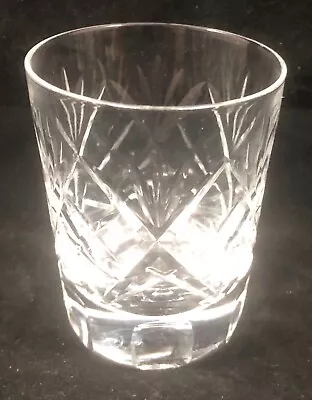 Buy 1 X Cut Glass Crystal Small Whisky Tumbler / Water Glass 82mm Tall • 9.99£