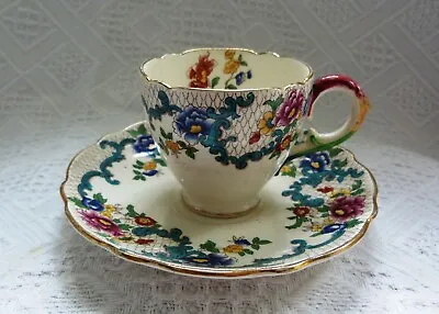 Buy Old Royal Cauldon Victoria Coffee Cups  And Saucer 1930 - 1960 • 2.99£