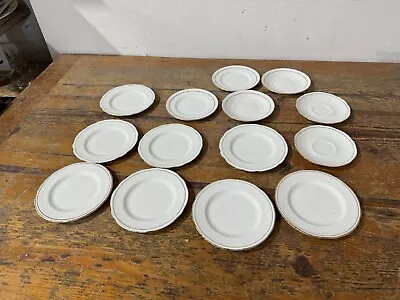 Buy 14 Piece Duchess & Royal Worster Fine Bone China Side Plates & Saucers • 7.50£