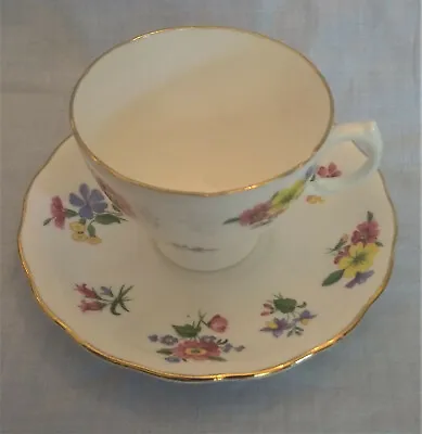 Buy Royal Vale Bone China Small Pink, Yellow & Blue Flowers Tea Cup & Saucer Teacup • 38.36£