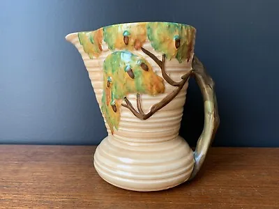 Buy Carlton Ware Art Nouveau Art Deco Milk Gravy Custard Jug Vase - Day Oak Pattern • 22£