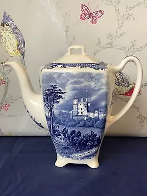 Buy Bolsover Castle Brothers Old English Castles Blue And White Coffee Pot • 27.95£