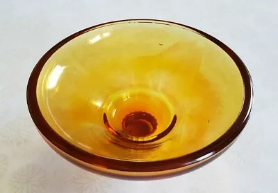 Buy Vintage Amber Colored Glass Voltive Candle Holder 5 1/4  Diameter  • 22.84£