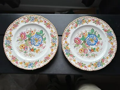 Buy  Royal Crown Derby Decorative Flower Wall Plates X 2 • 29.99£