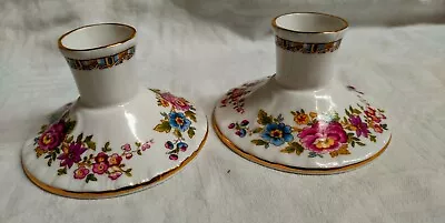 Buy Vintage Royal Grafton Malvern Pattern Trinket Dishes & Candlestick Holders • 10£