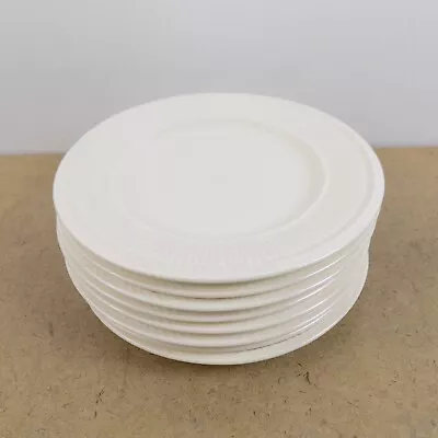 Buy 8 Wedgwood Queen's Ware Edme 6.25  Bread Plates Fluted Edge Cream Ware England • 77.20£