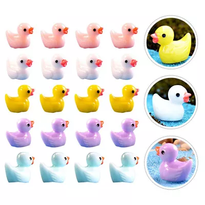 Buy  40 Pcs Resin Toys Decoration Tiny Animals Figures Duck Ornaments Accessories • 9.65£