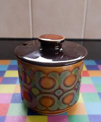 Buy Vintage Retro Hornsea Pottery Bronte Lidded Sugar Pot • 5£