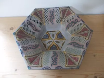 Buy Guy & Pip Perkins Studio Pottery Hexagonal Bowl Dish • 25£