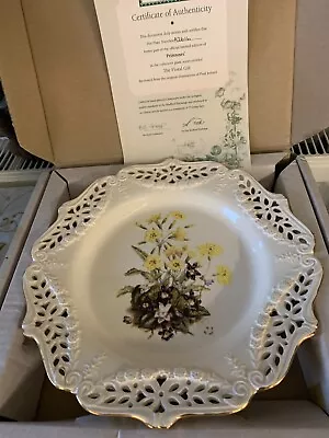 Buy Royal Creamware Pierced Large Plate Primroses Paul Jerrard Perfect Boxed & Cert • 19.99£