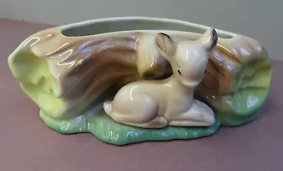 Buy HORNSEA FAUNA WARE Log And Fawn Posy Vase - 1940s • 5£