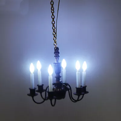 Buy 1:12 Scale Dolls House Miniatures Lamp Chandelier Victoria Furniture Accessory • 11.39£