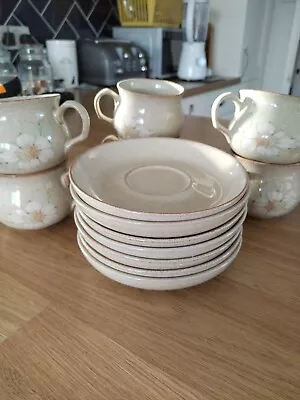 Buy Vintage DENBY DAYBREAK - Six Cups And Saucers • 10£