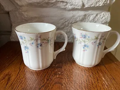 Buy 2 X Duchess Tranquility Coffee Or Tea Mugs Blue Floral Bone China • 10£