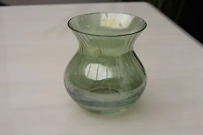 Buy Pale Green Lustre Ribbed Glass Bud Vase Dartington? Art Glass • 7.50£