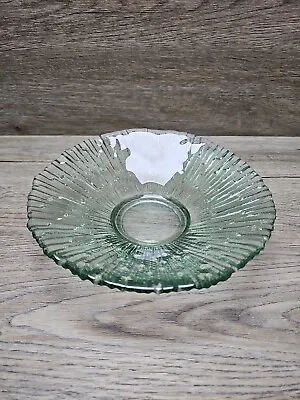Buy Green Glass Retro Trinket Bowl - Small Fruit Bowl- 19 Cm Diameter -Vintage- • 10.99£