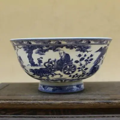 Buy Chinese Jingdezhen Porcelain Blue And White Personage Bowl • 24.16£
