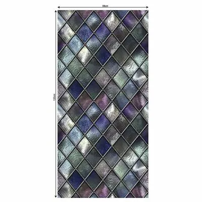 Buy Mosaic Frosted Window Film Stained Static Cling Glass Sticker Privacy Home Decor • 12.53£