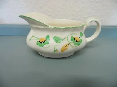 Buy Art Deco Grindley Sauce Boat Hand Painted Cream China With Green & Orange   /10B • 4.75£