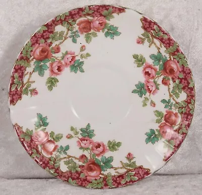 Buy Royal Stafford Rose Pattern Saucer 5.5 Inches Across Round Ceramic • 1.50£