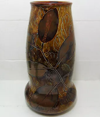 Buy Royal Doulton Of Lambeth Autumn Leaves / Florrie Jones Vase C1900's • 23£