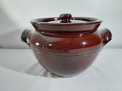 Buy Vintage 1970s MOIRA Stoneware Pottery Lidded Crock Pot • 14.95£