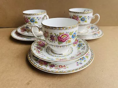 Buy Vintage Royal Grafton Bone China Teacups And Saucers Malvern Pattern • 0.99£