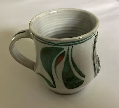 Buy Vintage Aldermaston Studio Pottery Andrew Hazelden Castle Mug Cup Green Red Blue • 25£