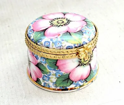 Buy STAFFORDSHIRE FENTON China   40th Birthday   Small Trinket Pot Ornament - USED. • 7.49£