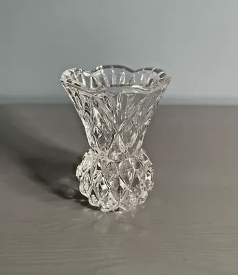 Buy Vintage Cut Glass  Small Bud Vase • 9.50£
