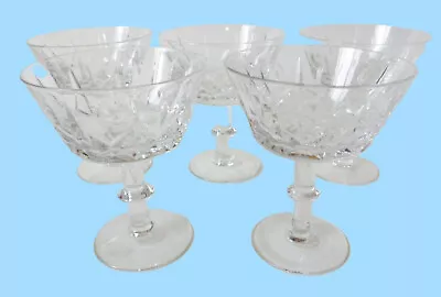 Buy Royal Brierley Ascot Crystal Champagne Tall Sherbet Glasses Set Lot Of 5 • 23.67£